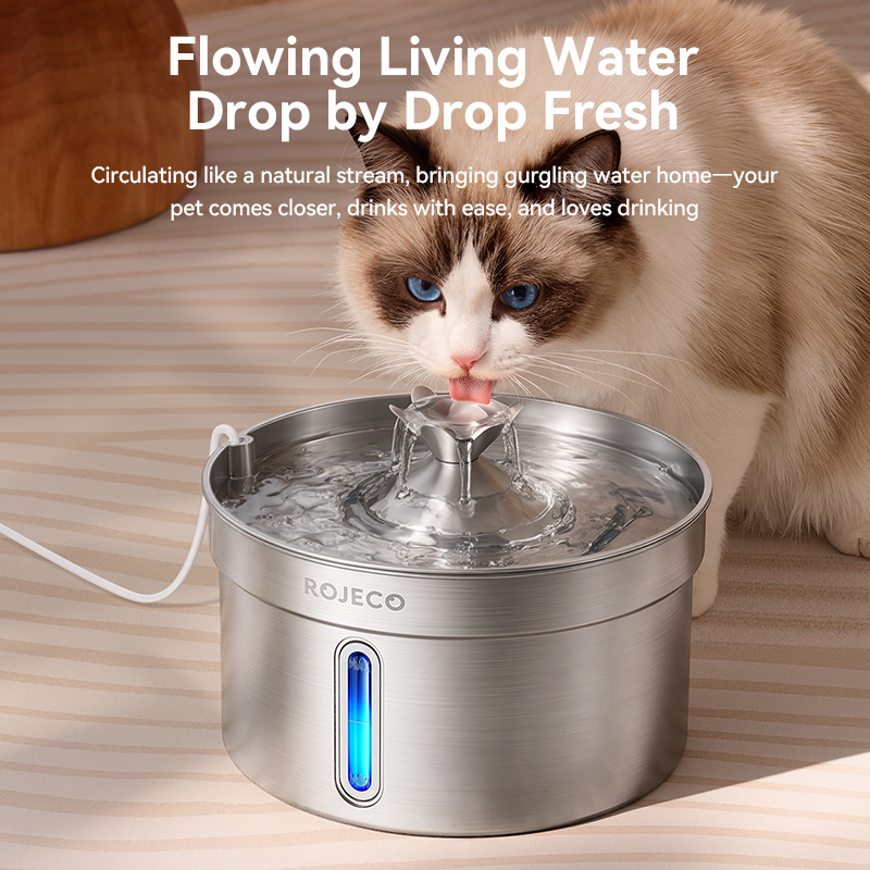 ROJECO 4L – автоматическая пои – обзор и цена Smart Pet Water Fountain Wifi