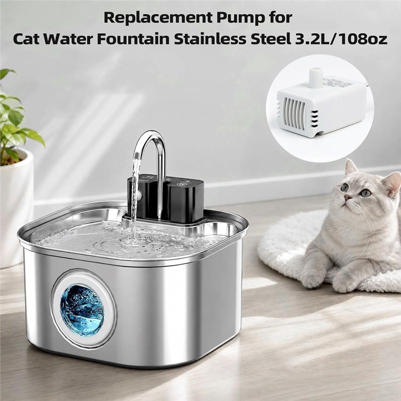 Насос AT19-Pet для фонтанов дл – обзор и цена Wireless Pet Water Fountain Battery