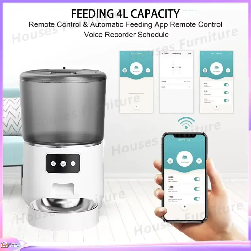Автоматическая кормушка для ко – обзор и цена Smart Pet Feeder Camera Wifi